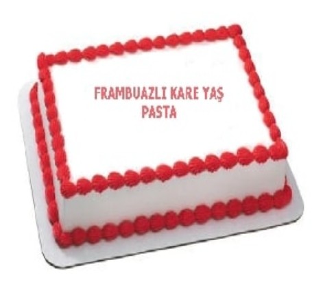 Kaliteli Malzemelerle Hazırlanan 35 Kişilik Frambuazlı Yaş Pasta